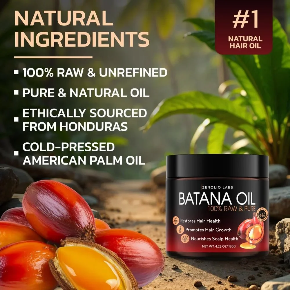 Organic Batana Oil for Hair Growth 100% Pure & Unrefined Raw Natural